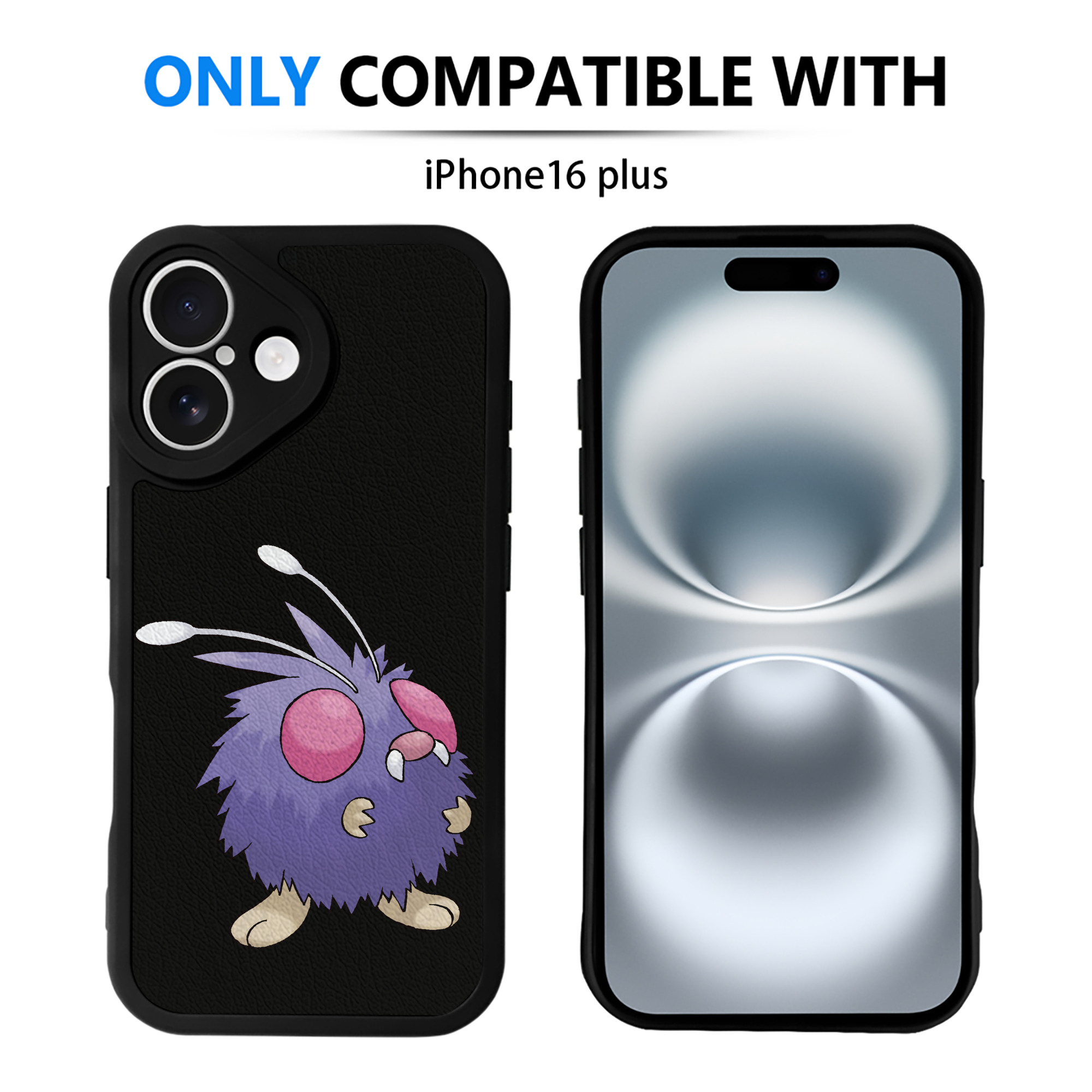 （画像用） ポケットモンスター Pokémon 【iPhone 16シリーズ対応】シリコンスマホケース（レザー調） 材質：シリコン